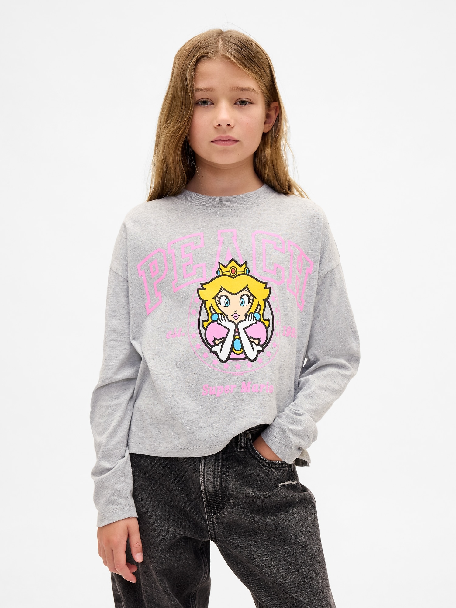 T-SHIRT SURDIMENSIONNÉ À IMPRIMÉ SUPER MARIO POUR ENFANT