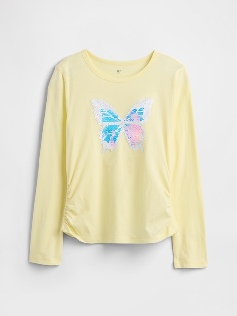 Kids Ruched Graphic T-Shirt