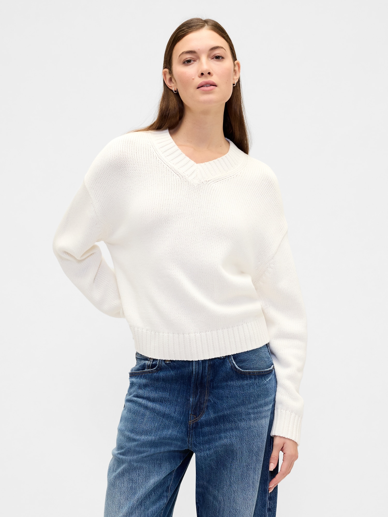 Oversized V-Neck Sweater