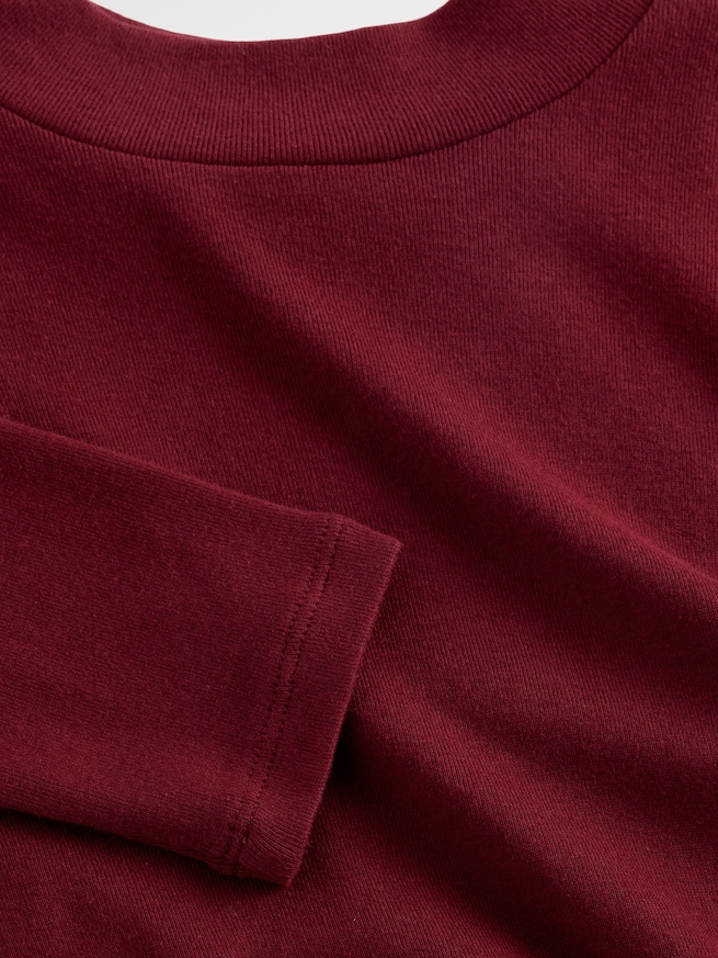 リブ モックネック Tシャツ (キッズ)-3