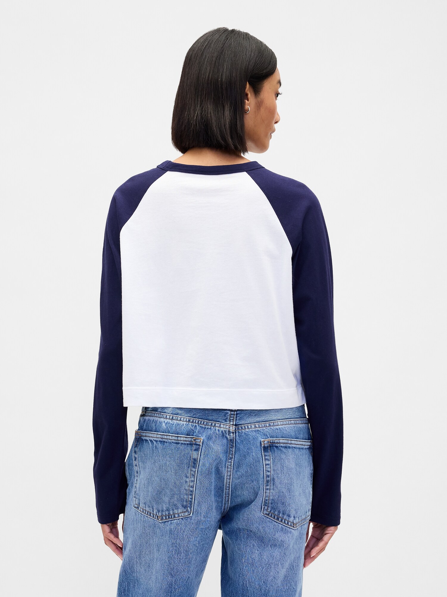 リラックスフィット クロップド GAPロゴTシャツ-2