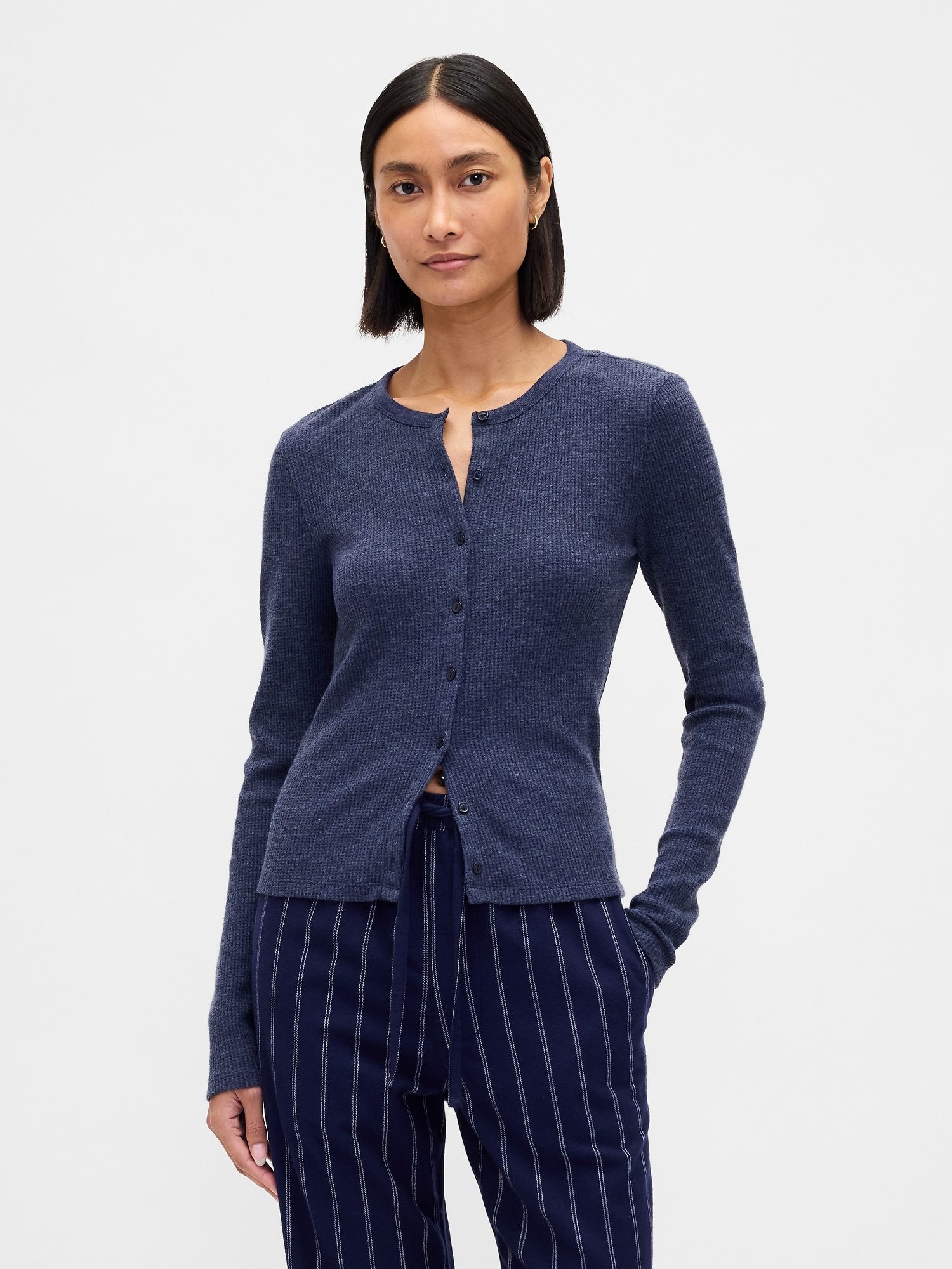 CARDIGAN DE PYJAMA GAUFRÉ