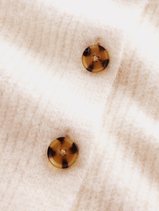 ふわもこ シェーカーステッチ カーディガン-3