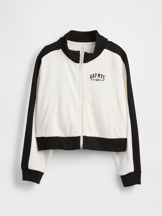 NYC ヴィンテージソフト GAPロゴ トラックジャケット (キッズ)-1