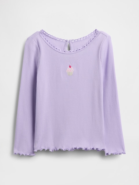Baby & Toddler Embroidered Graphic Rib T-Shirt