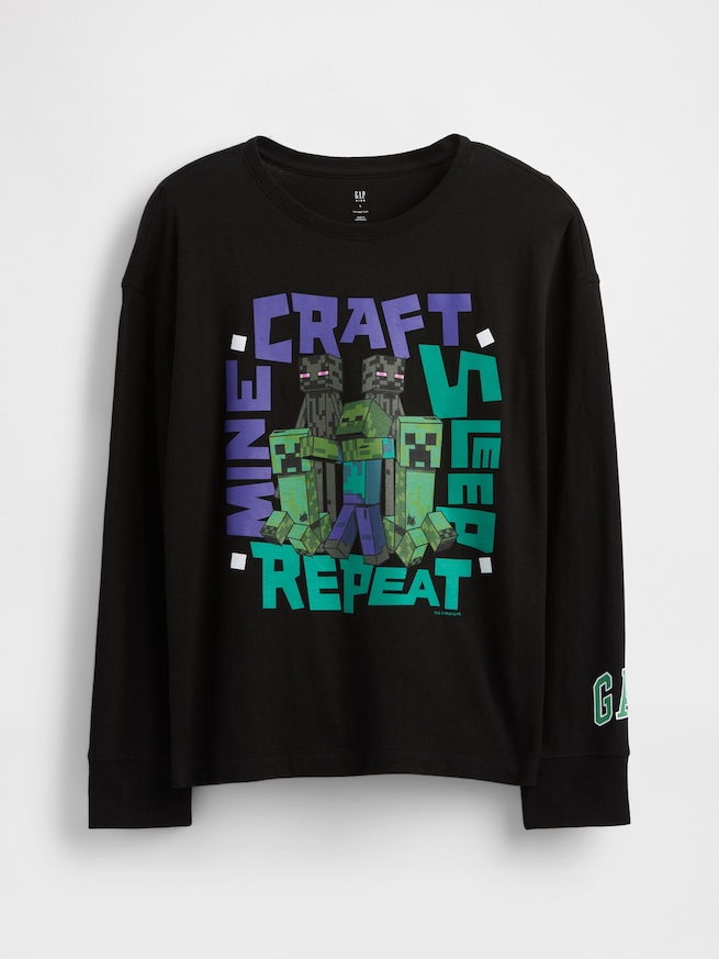 GapKids | マインクラフト グラフィックTシャツ-0