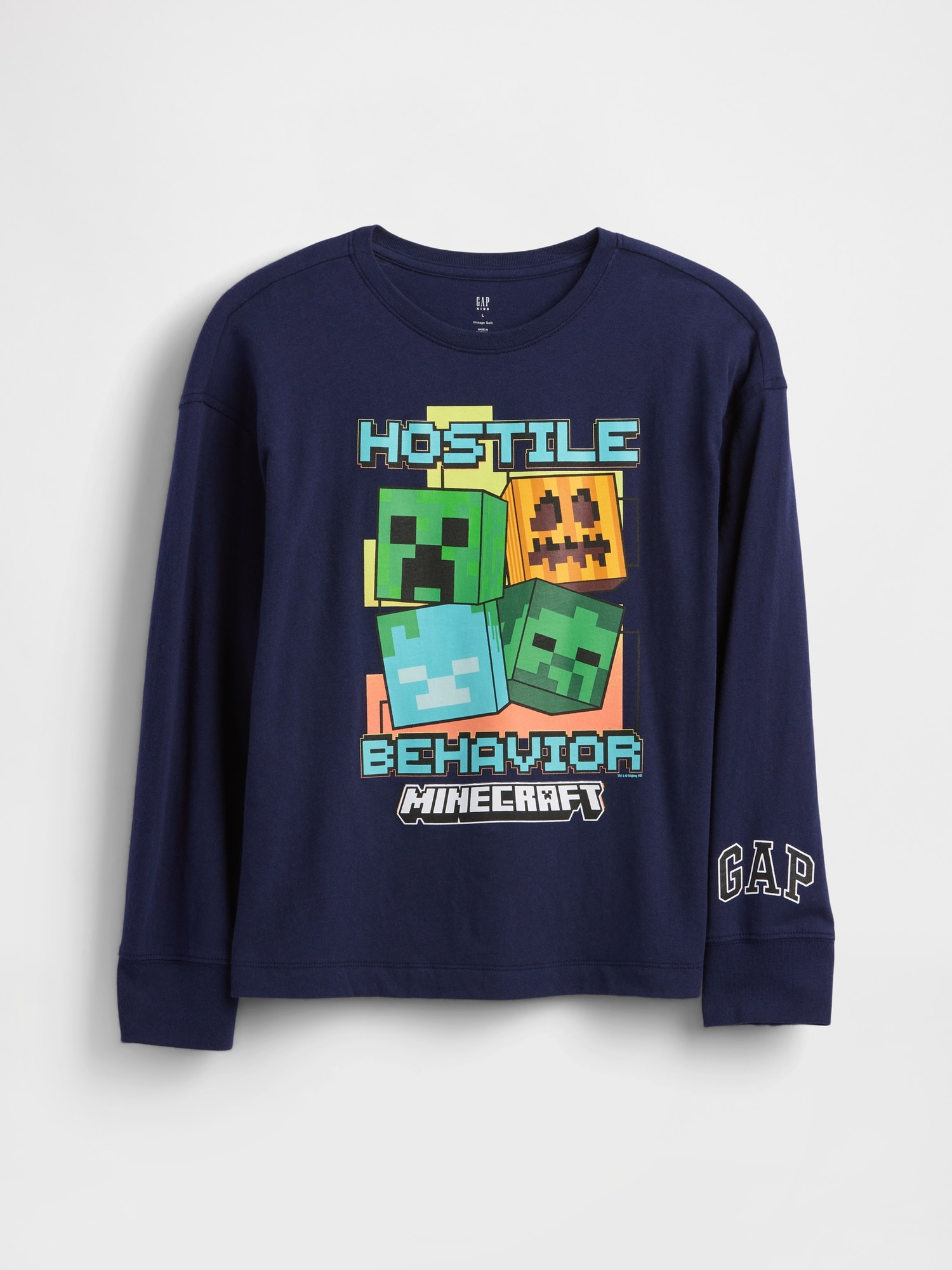Gap GapKids マインクラフト グラフィックTシャツ Gap GapKids マインクラフト グラフィックTシャツ