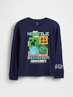 GapKids | マインクラフト グラフィックTシャツ-0