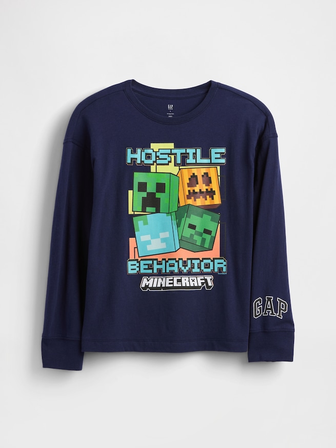 GapKids | マインクラフト グラフィックTシャツ-0