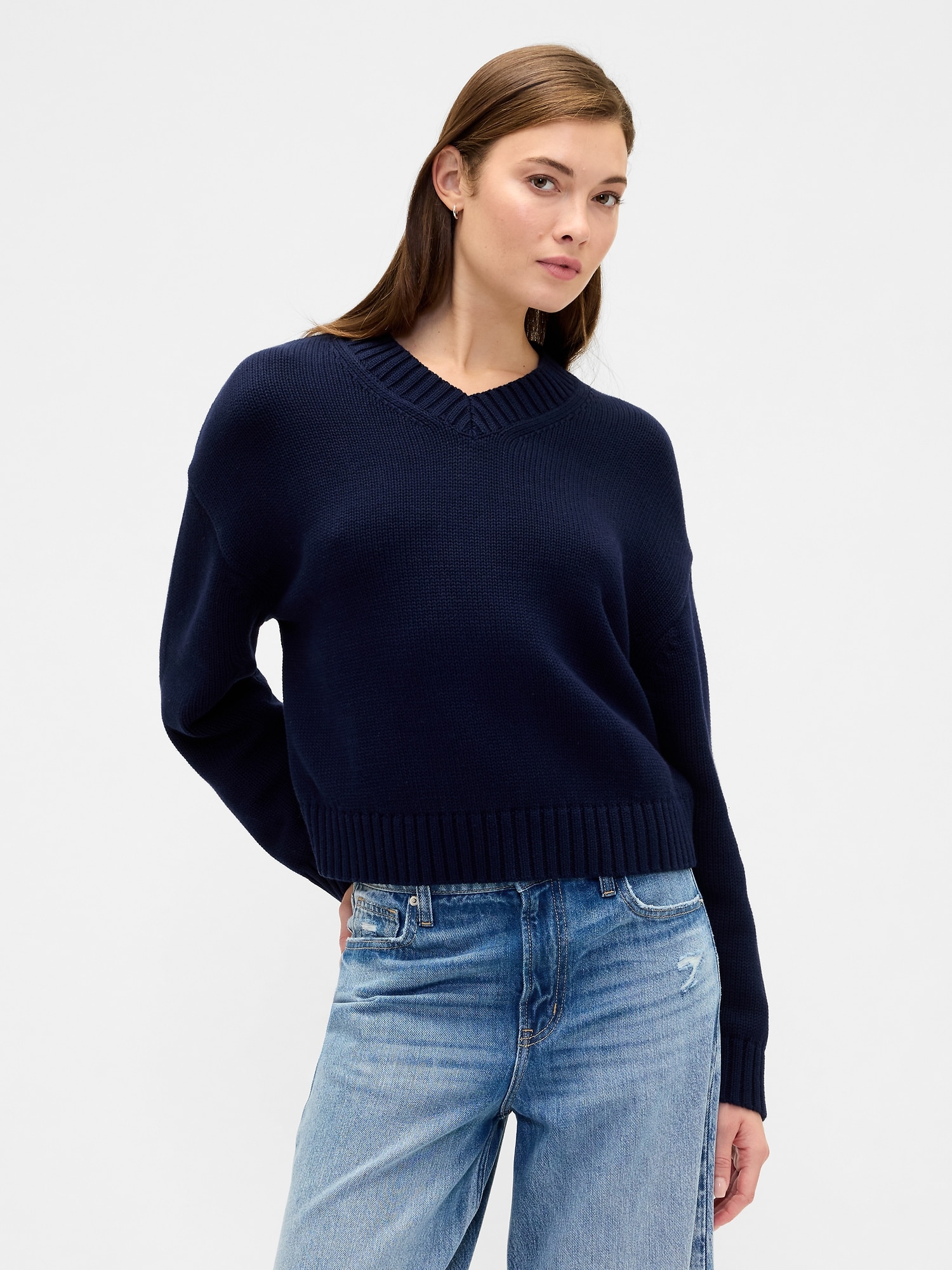 Oversized V-Neck Sweater