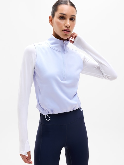 Unstoppable 1/2 Zip Cropped Vest