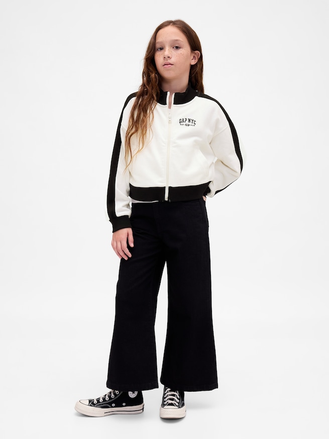 NYC ヴィンテージソフト GAPロゴ トラックジャケット (キッズ)-3