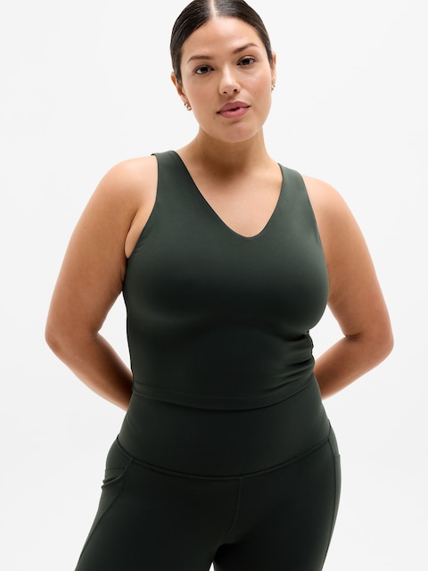 Transcend V-Neck Crop Sports Bra D-DD
