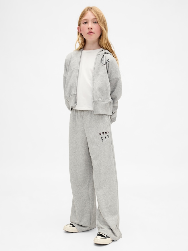 30th アニバーサリー フレンチテリー GAPロゴ バギースウェットパンツ（キッズ）-0