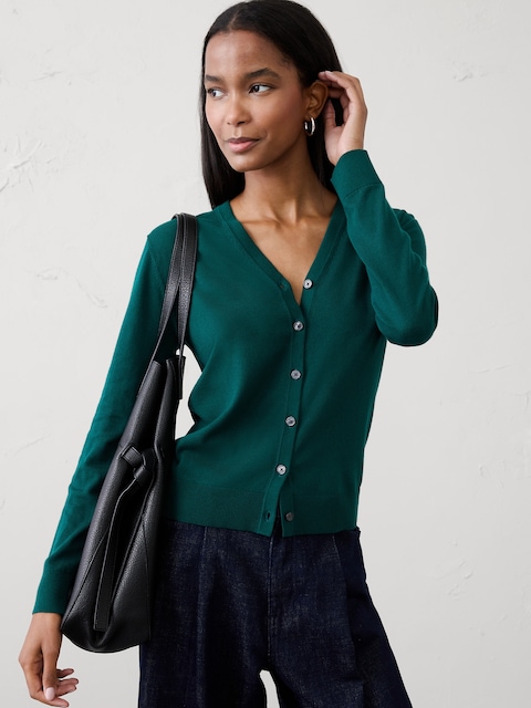 Forever V-Neck Cardigan Sweater