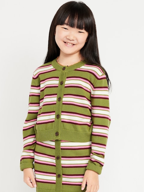Printed Cardigan Sweater for Girls