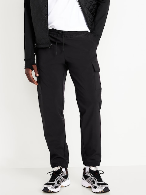 Cozy-Lined Tech Woven Cargo Joggers