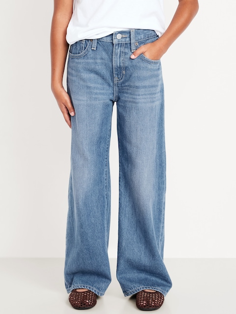 Baggy Straight-Leg Jeans for Girls