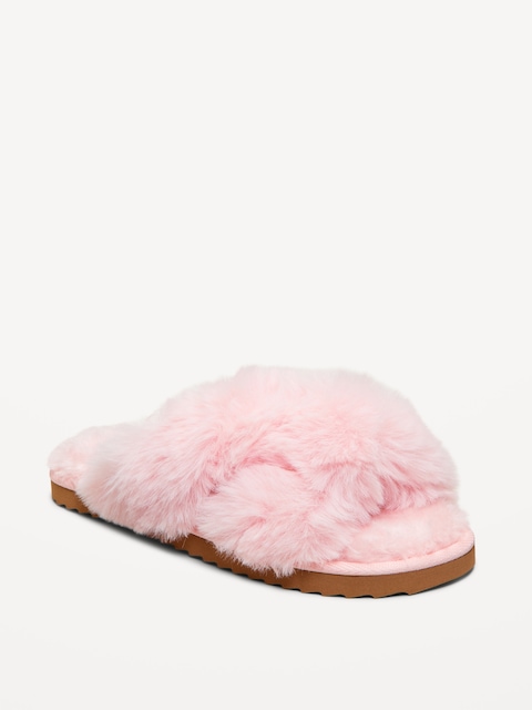 Faux-Fur Slippers for Girls