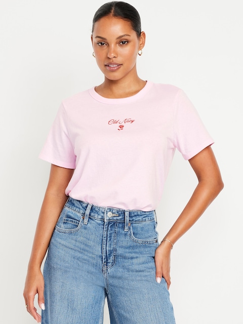 Crew-Neck Logo-Graphic T-Shirt