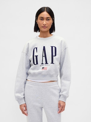 ヴィンテージソフト オーバーサイズ GAPロゴ スウェットシャツ