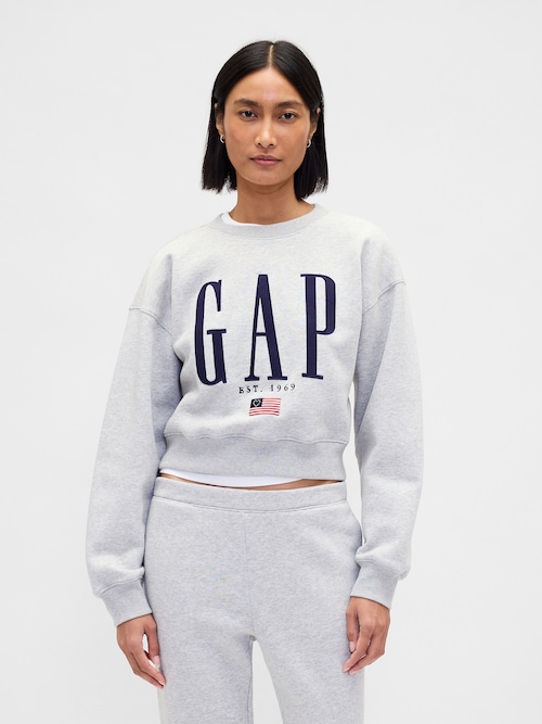 ヴィンテージソフト オーバーサイズ GAPロゴ スウェットシャツ