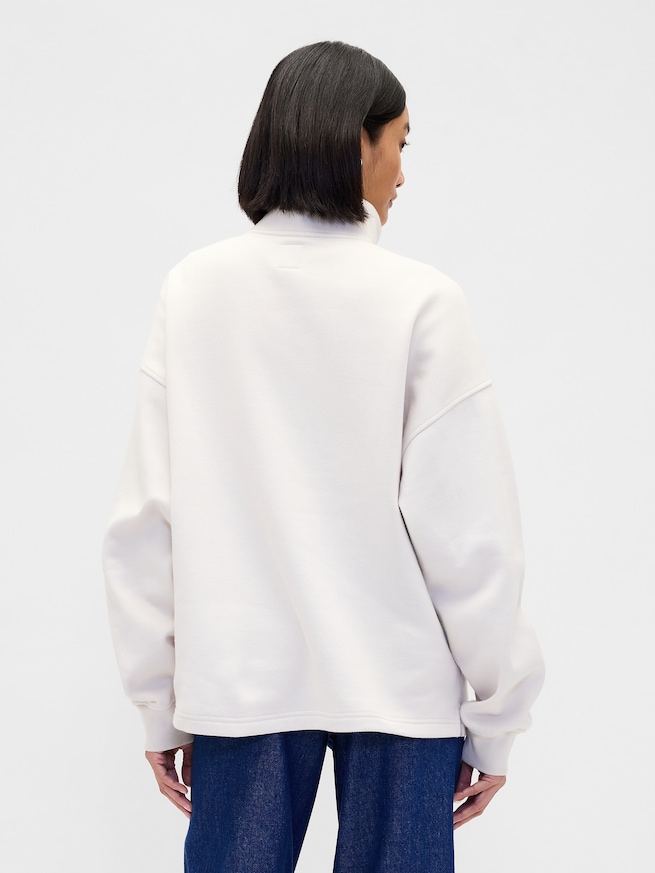 ヴィンテージソフト オーバーサイズ GAPロゴ ハーフジップ プルオーバー-2