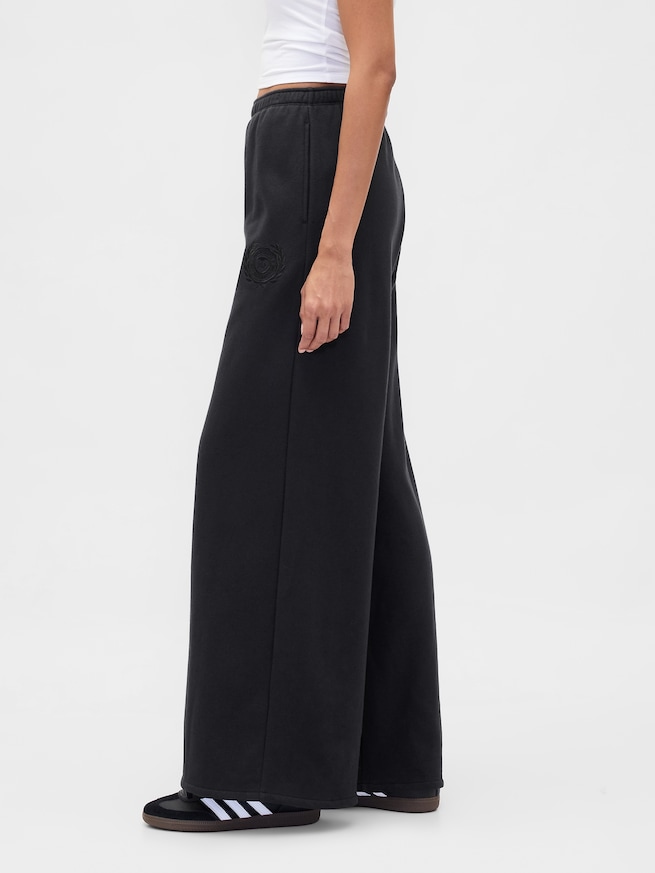 ハイライズ ヴィンテージソフト ハート GAPロゴ バギースウェットパンツ-2