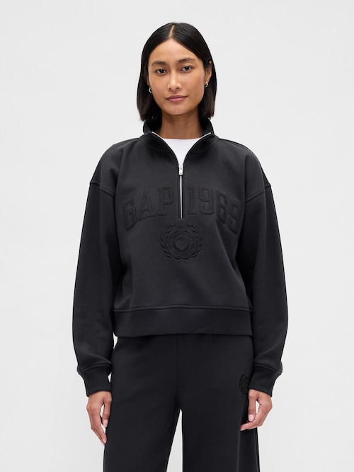 ヴィンテージソフト GAP1969ロゴ ハーフジップ プルオーバー