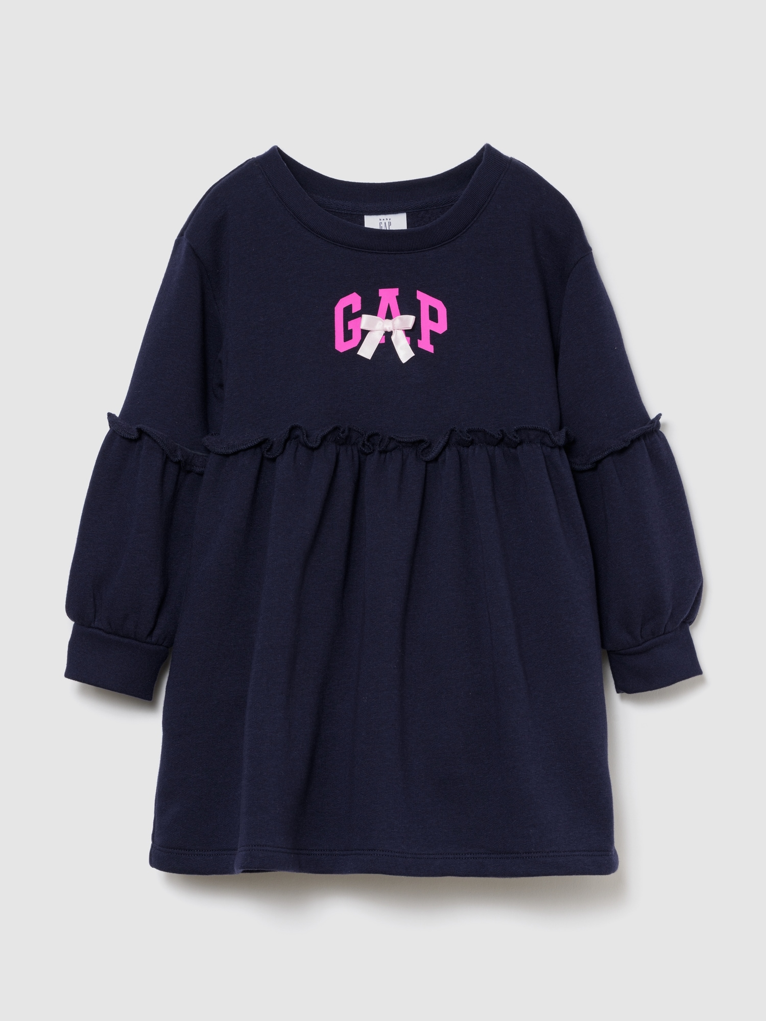 Gap ボウ GAPロゴ スウェットワンピース (幼児・ベビー) Gap ボウ GAPロゴ スウェットワンピース (幼児・ベビー)