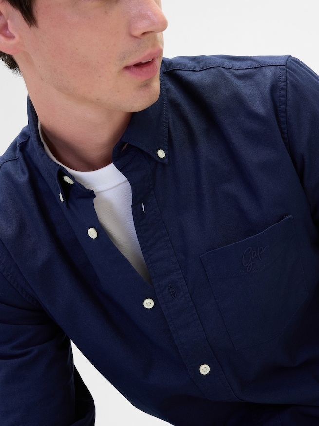 スタンダードフィット オックスフォードシャツ-3