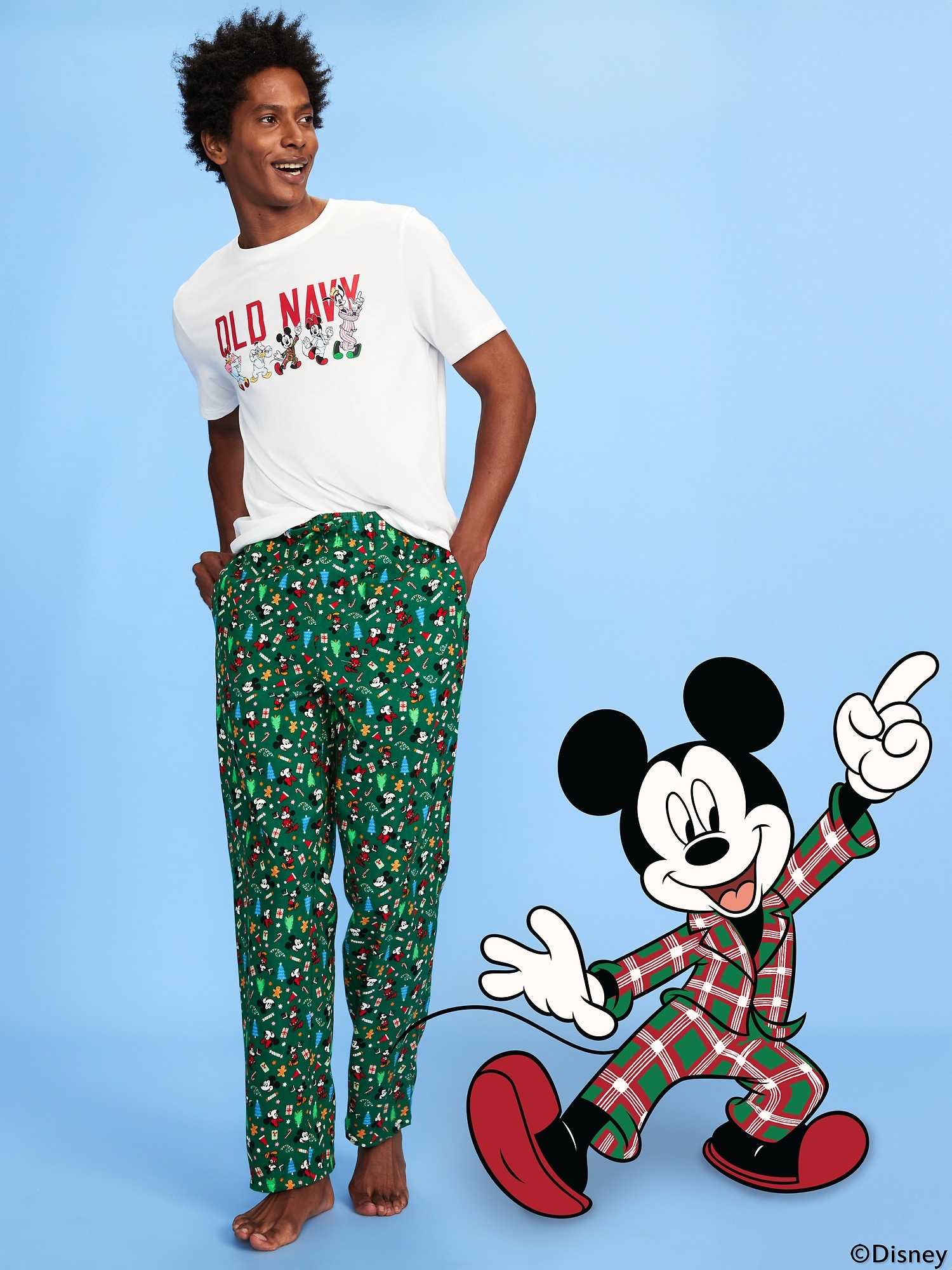 PANTALON DE PYJAMA EN FLANELLE À MOTIF OLD NAVY X DISNEY POUR HOMME