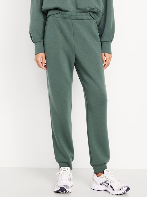 High-Waisted Bounce Fleece Jogger Sweatpants