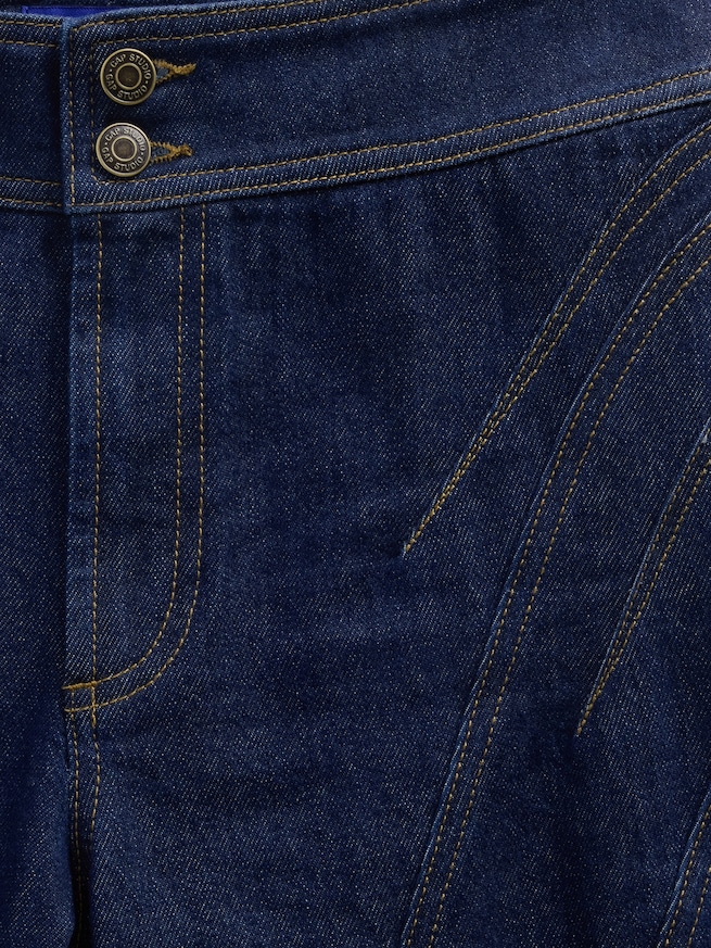 GapStudio ハイライズ シーム ブーツカットデニム-4