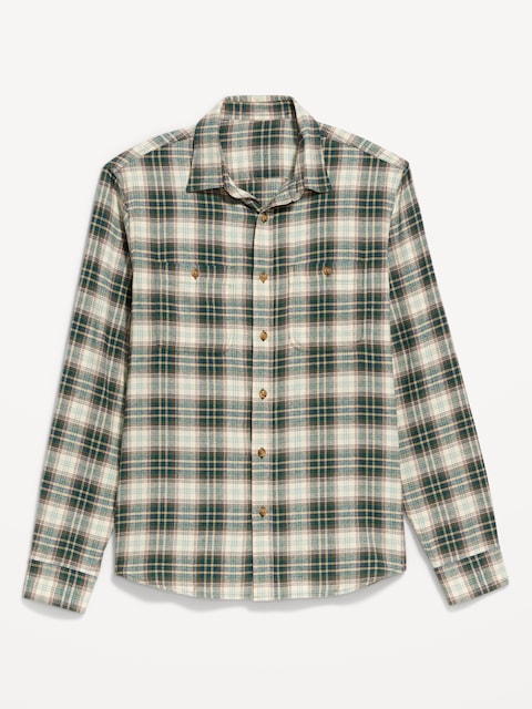 CHEMISE À CARREAUX EN FLANELLE AVEC POCHE