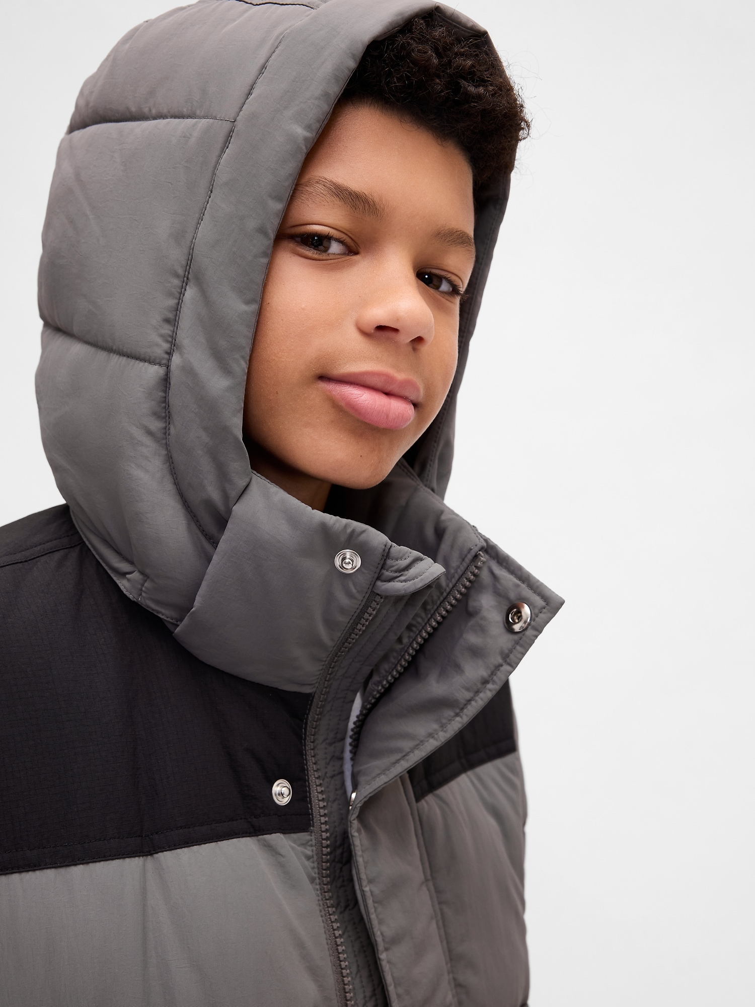 GAP ブラック パファージャケット キッズ セール】パファージャケット (キッズ)（ダウンジャケット/コート