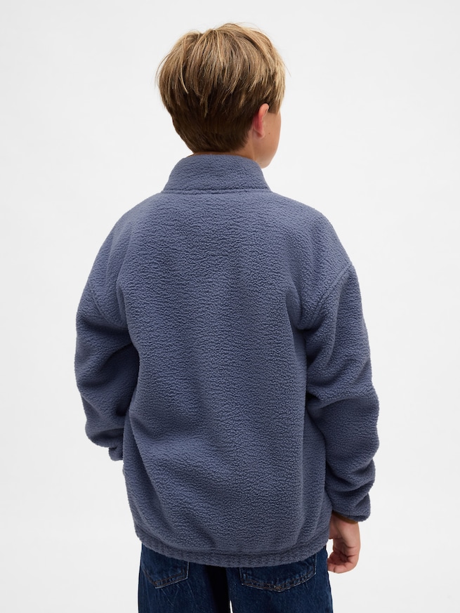 ボア GAPロゴ ハーフジップ プルオーバー (キッズ)-2