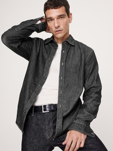CHEMISE EN DENIM COUPE STANDARD