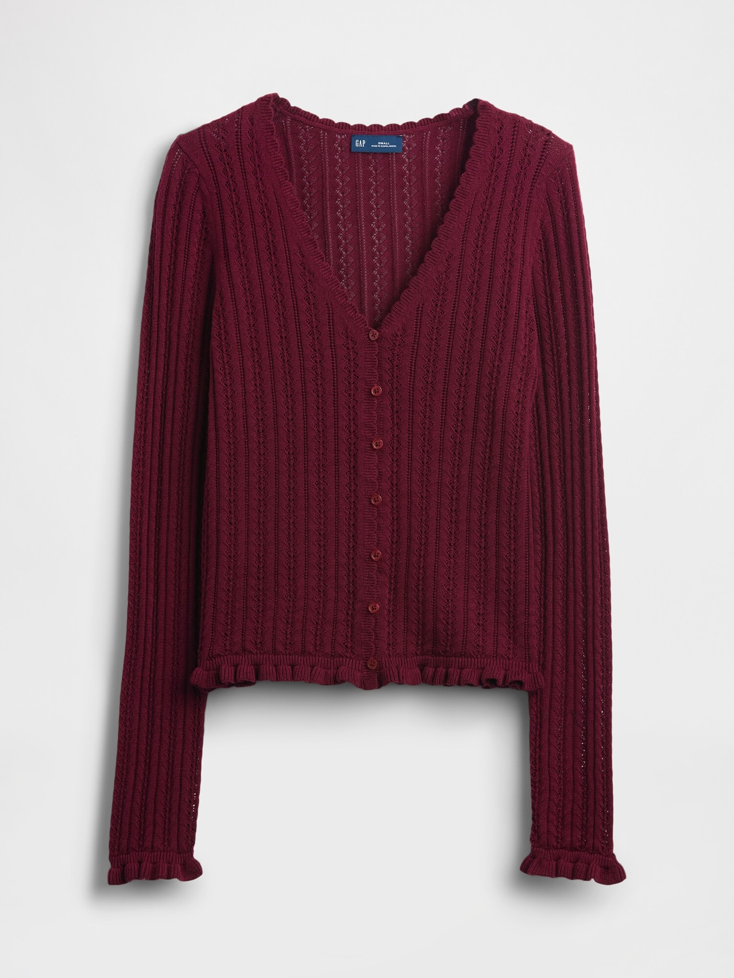 コットン100% ポインテールカーディガン-4