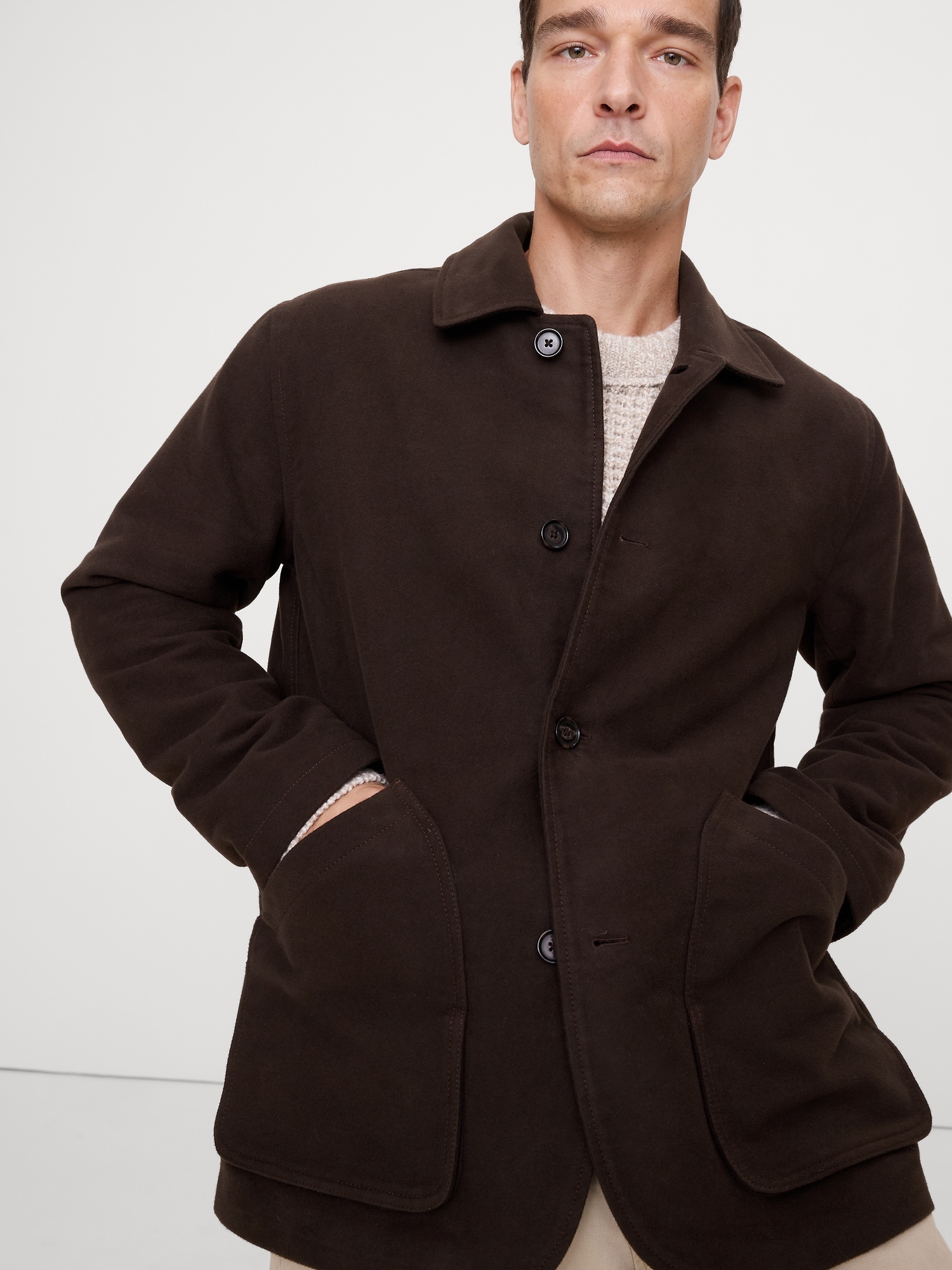 イタリアン モールスキン バーンジャケット-2