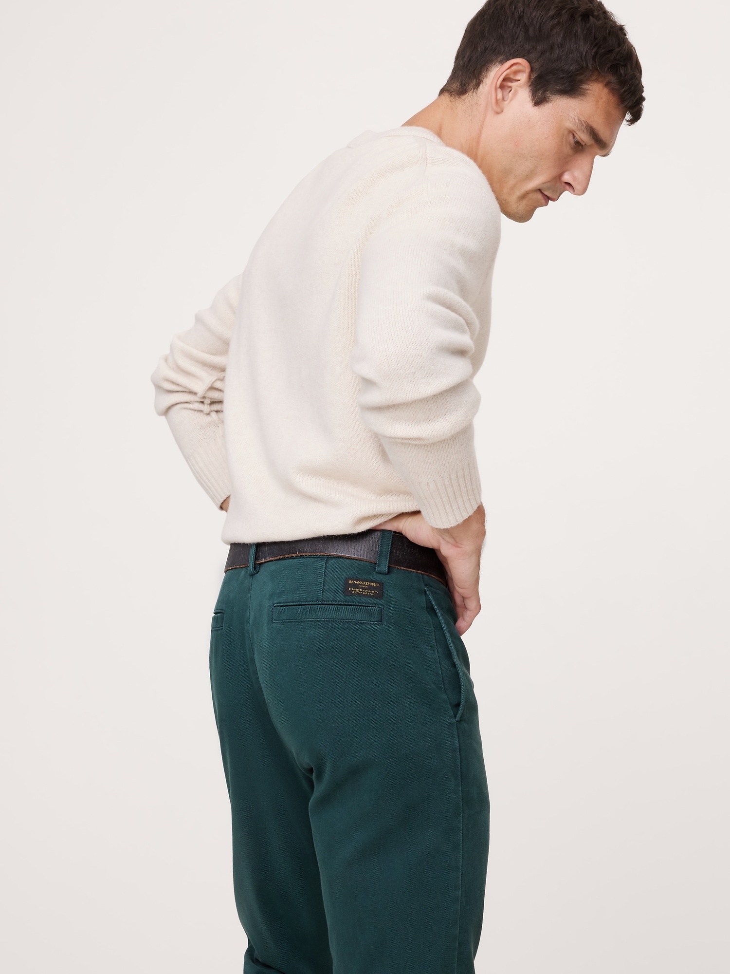 ストレート ブラッシュド イタリアン チノ-1