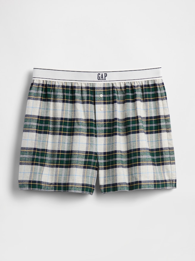 GAPロゴ フランネル ボクサーショートパンツ-5