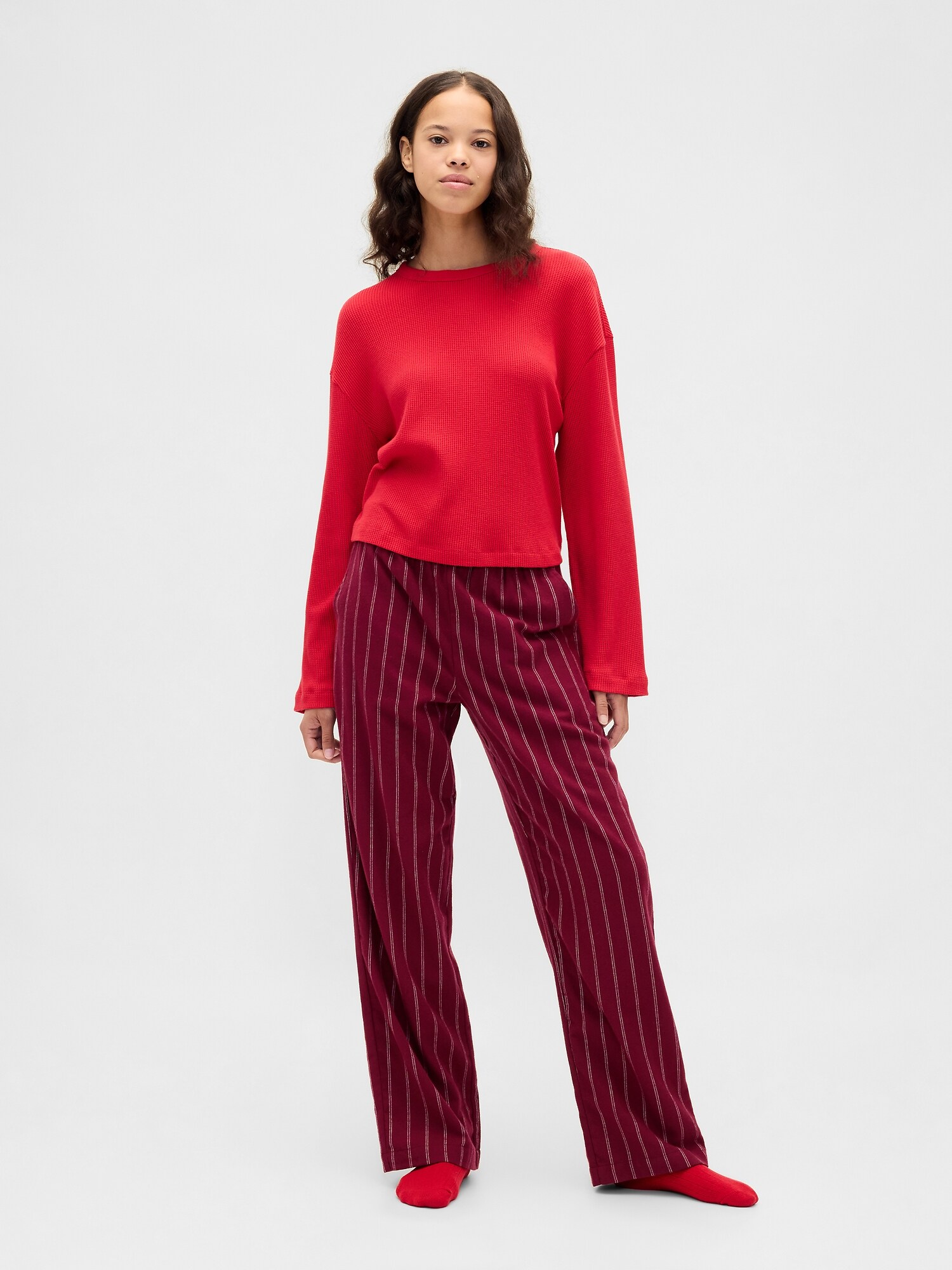 スーパーソフト フランネル パジャマパンツ (ユニセックス)-2