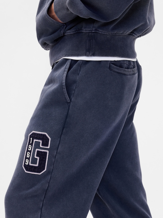 ヴィンテージソフト リラックスフィット GAPロゴ スウェットパンツ-4