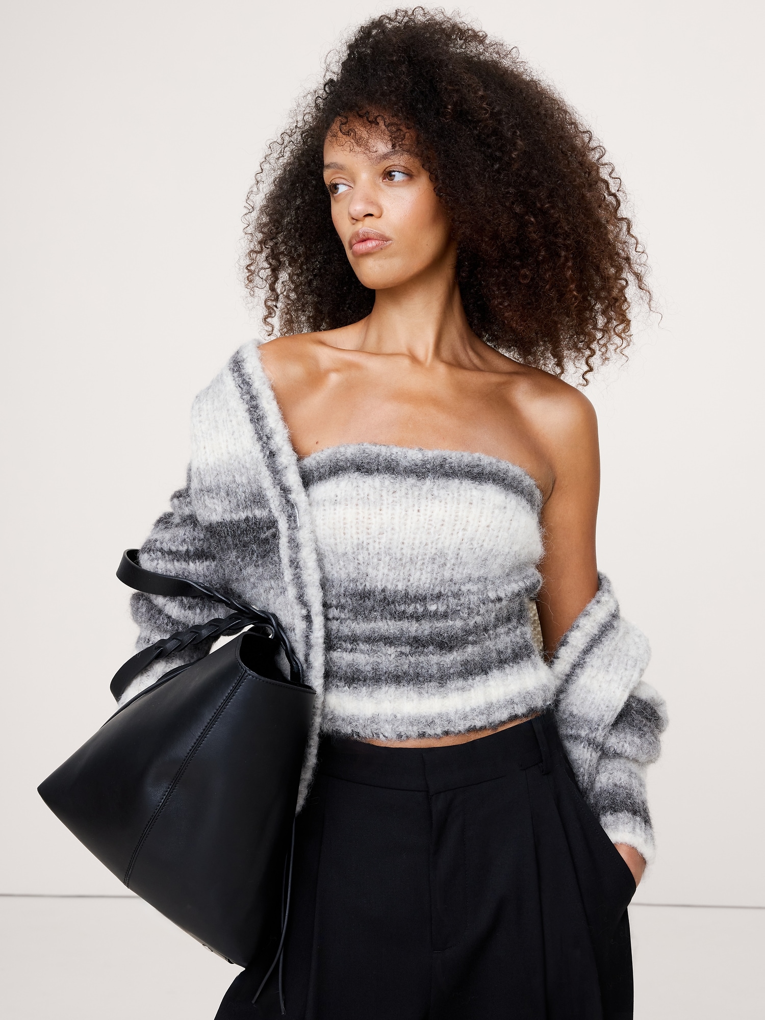 HAUT TUBE EN MÉLANGE D'ALPAGA ITALIEN