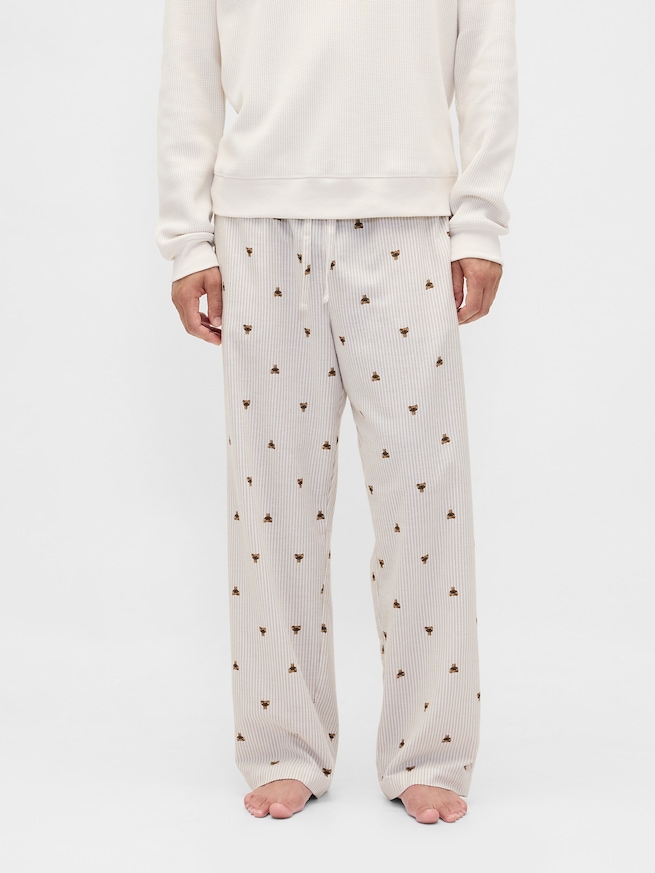 スーパーソフト フランネル パジャマパンツ (ユニセックス)-0