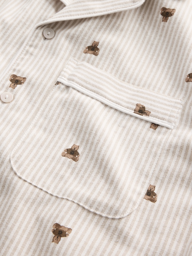 スーパーソフト フランネル パジャマシャツ (ユニセックス)-4