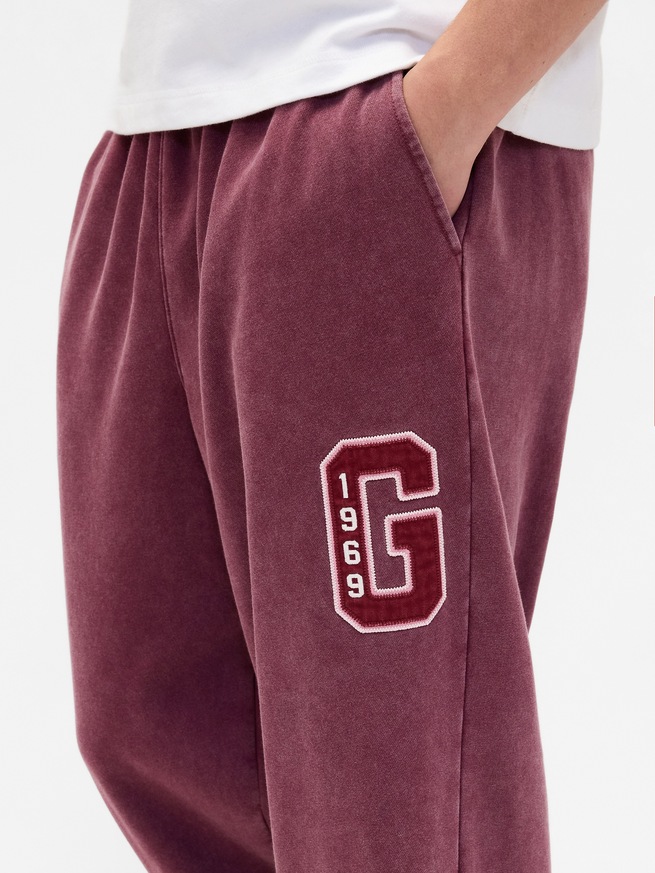 ヴィンテージソフト リラックスフィット GAPロゴ スウェットパンツ-4