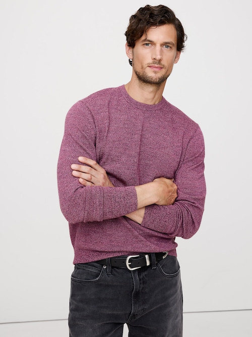 メリノ クルーネックセーター' メリノ クルーネックセーター'