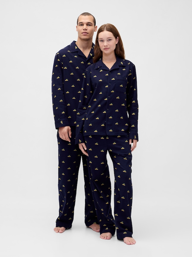 スーパーソフト フランネル パジャマパンツ (ユニセックス)-1